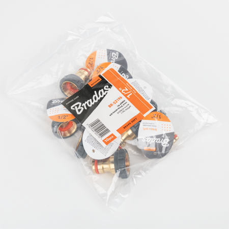 Adaptor Robinet Bradas din Alama, Filet Interior 1/2 inch, Invelis Antiderapant TPE [2]