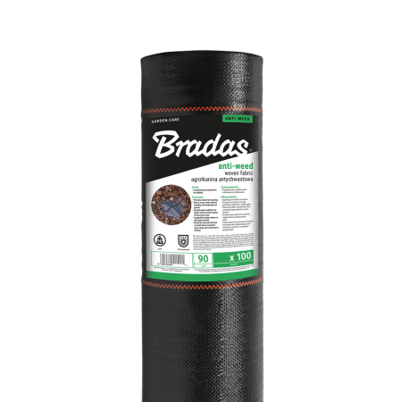 Agrotextil Profesional Negru Heavy-Duty 90g 1.6x100m Bradas, Rola Mare Agrotkanina Ultra-Rezistenta Anti-Buruieni [1]