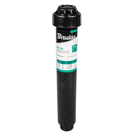 Aspersor Pop-Up Spray Escamotabil 15cm Bradas, Duza 360 Grade cu Filet Interior 1/2 pentru Flori si Gazon [0]