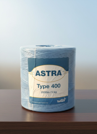 Ata Balotat 400m Astra Type 5kg, Sfoara Polipropilena Rezistenta la Nod pentru Prese de Balotat [1]