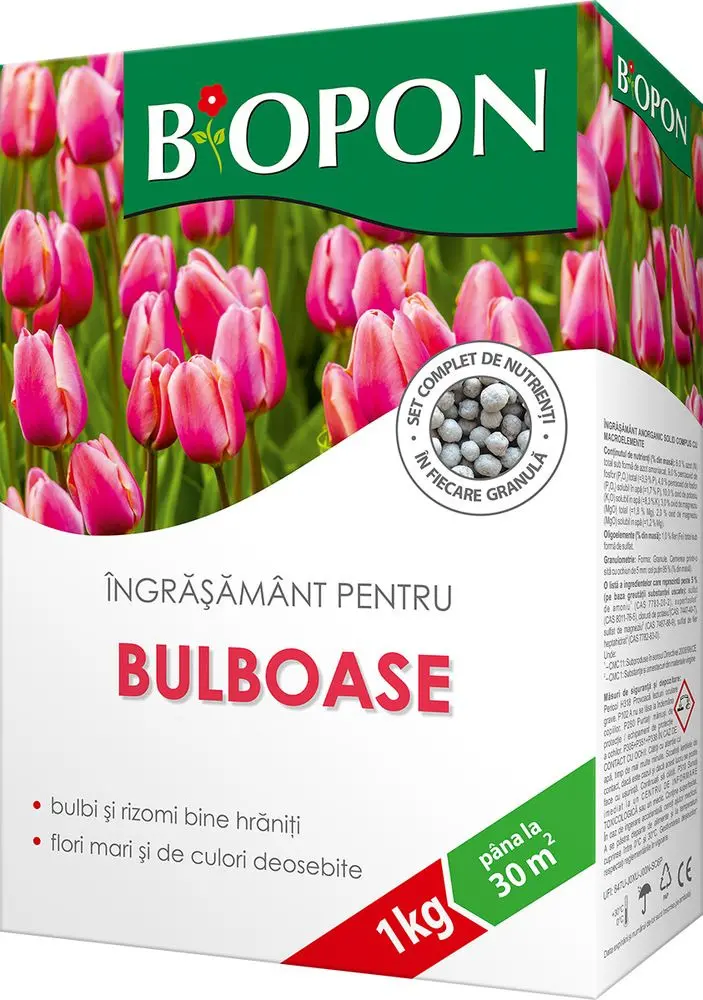 Ingrasaminte plante - CUTIE / KG - Biopon Ingrasamant pentru bulboase 1kg