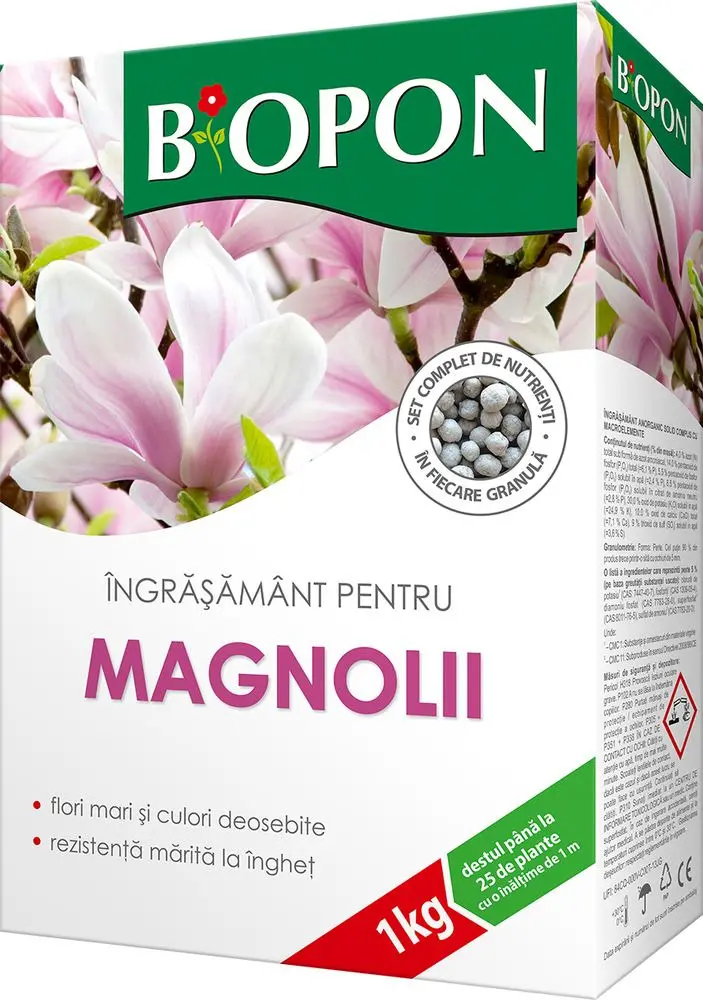 Ingrasaminte plante - CUTIE / KG - Biopon Ingrasamant pentru magnolii 1kg
