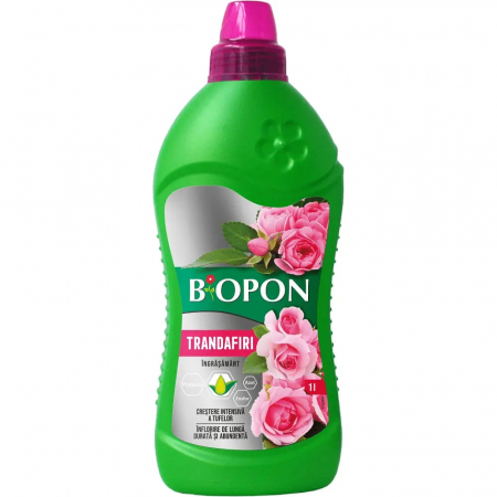 Ingrasaminte plante - FLORI - Biopon Ingrasamant trandafiri 1L