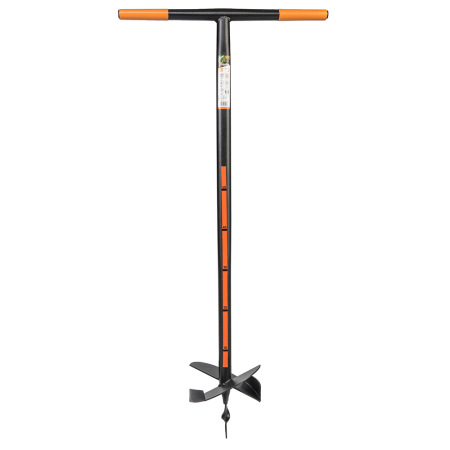 Accesorii agricole - Burghiu Manual pentru Pamant 20cm Foreza Gradina din Otel Borat Finlandez Rezistent (107x51cm)