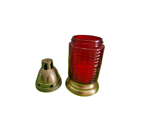 Candele Sticla (cod: 5364) - Rosu [1]