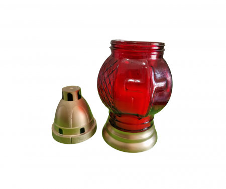 Candele Sticla (cod: 5367) - Rosu [2]
