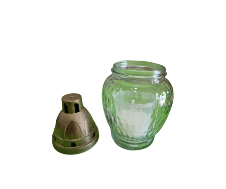 Casa, Gradina - Candele Sticla (cod: 5368) - Alb/transparent