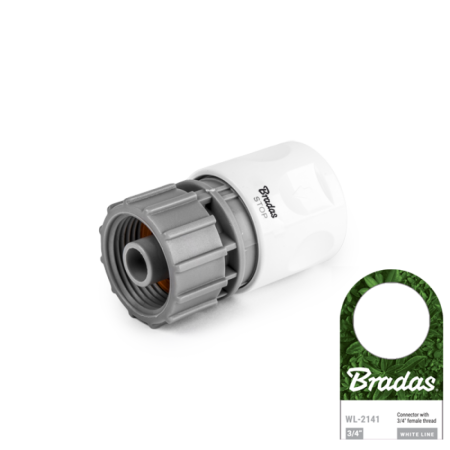 Accesorii irigat - Cuplaj Rapid 3/4 Filet Interior cu Stop, Mufa Rapida AquaStop pentru Robinet Bradas