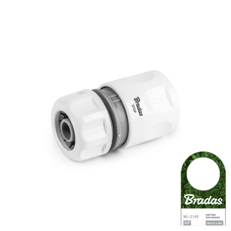 Accesorii irigat - Cuplaj Rapid Furtun 1/2 - 5/8 cu Stop, Mufa Rapida AquaStop Bradas pentru Irigatii