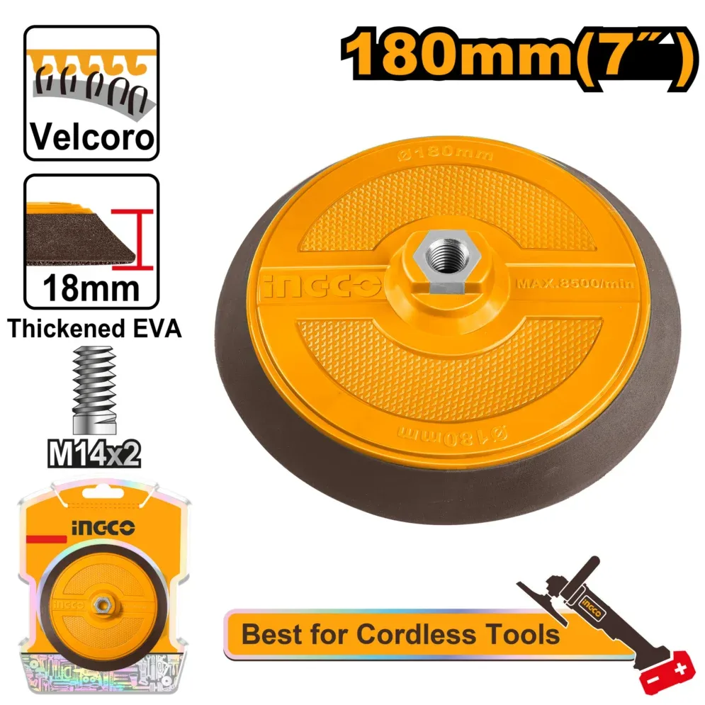 Flexuri si Polizoare - Disc de lustruit cu flansa 180mm INGCO APP18051 - Accesoriu Polish Profesional