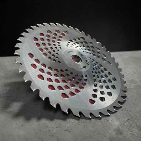 Disc Motocoasa Bombat cu Pastile Widia 40T, Cutit Circular de Defrisare Eficienta si Protectie Sol [2]