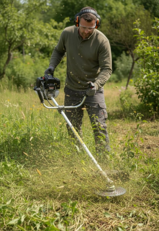Disc Motocoasa Bombat cu Pastile Widia 40T, Cutit Circular de Defrisare Eficienta si Protectie Sol [1]