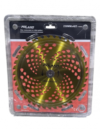 Motocoasa si consumabile / accesorii - Disc motocoasa cu videa- galben