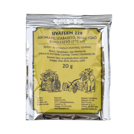 Vinificatie - Drojdie Uvaferm 228 20 g – pentru fermentatie la 7°C
