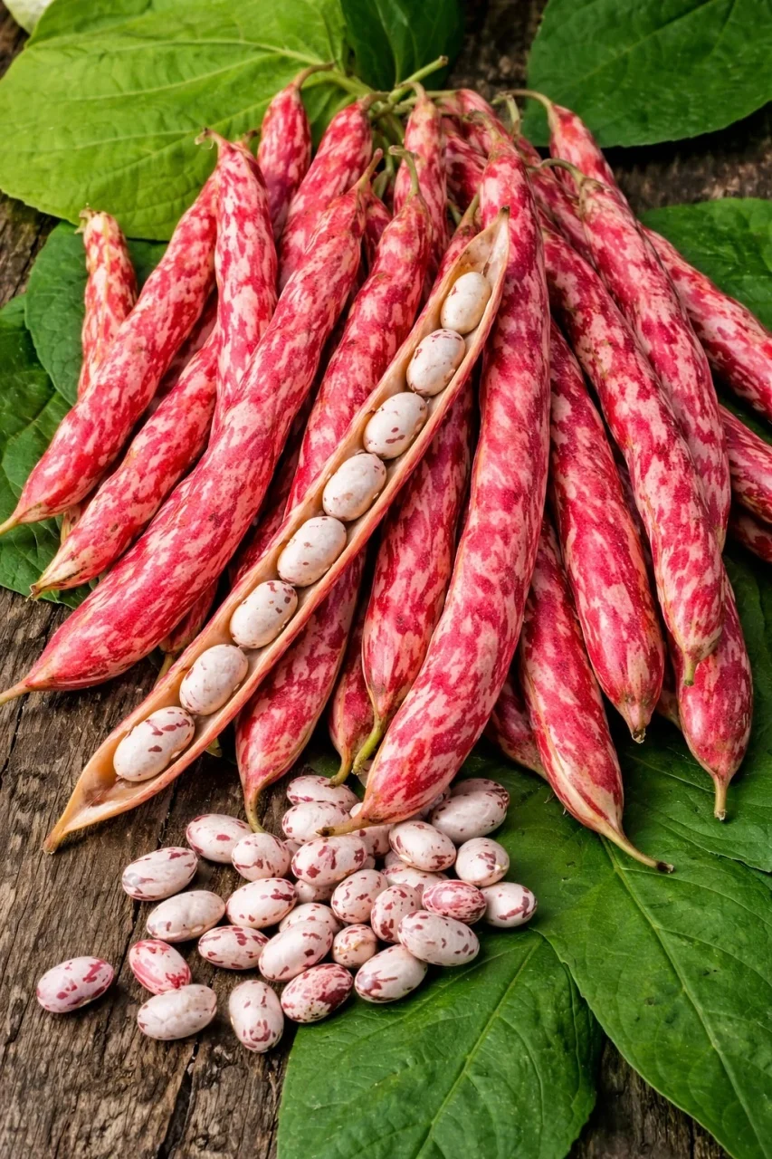 Seminte Fasole Lata Oloaga Borlotto Red 100g - Soi Pestrit Productiv Fara Araci [1]