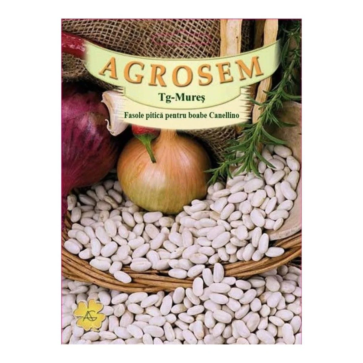 Seminte fasole - Seminte Fasole Pitica Cannellino 100g Agrosem - Fasole Alba de Calitate Superioara