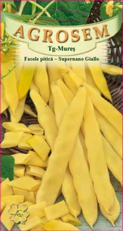 Seminte fasole - Seminte Fasole Pitica Galbena Supernano Giallo 80g Agrosem - Fideluta Fara Ate