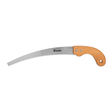 Diverse casa si gradina - Fierastrau Curbat pentru Crengi si Lemn 310mm, Otel SK5, Maner Lemn, Bradas WOOD