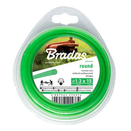 Fire motocoasa - Fir Motocoasa Universal 2.4mm x 15m Rotund Bradas, Fir de Taiere Fluida pentru Trimer