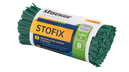 Diverse - Fir plastificat Stofix 12 cm - Buchet 1000 bucati pentru Legat Vita de Vie si Legume
