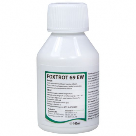 Erbicid - Foxtrot 69 EW 100ml, 500ml, 1L - erbicid pentru gazon