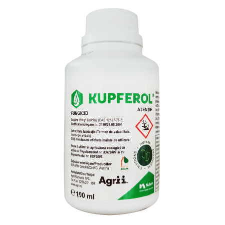 Fungicid - Fungicid Cupric Kupferol 100ml - Cupru Lichid pentru 20L Apa