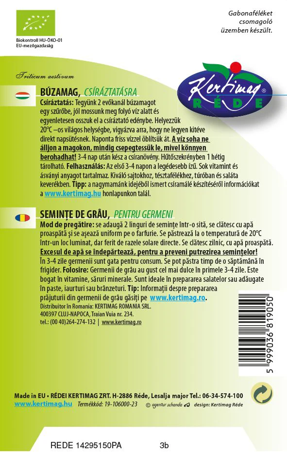 Grau Bio pentru Germinare – Energie Naturala, Muguri Plini de Nutrienti [1]