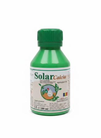 Ingrasaminte plante - Ingrasamant Foliar Solar Calciu 100ml, Fertilizant Lichid impotriva Putregaiului Apical la Tomate si Ardei