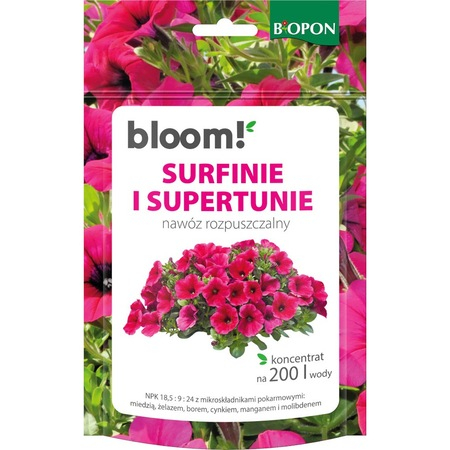 Ingrasaminte plante - Ingrasamant Solubil Biopon Bloom Petunii si Supertunii 200g - Cascada de Flori