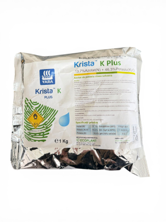 Ingrasaminte plante - Ingrasamant YaraTera Krista K Plus, 1 kg, Azotat de Potasiu Solubil, Fertirigare si Foliar