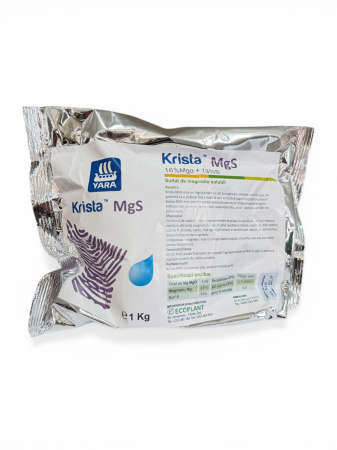 Ingrasaminte plante - Ingrasamant YaraTera Krista MgS, 1 kg, Sulfat de Magneziu Solubil, Fertirigare si Foliar