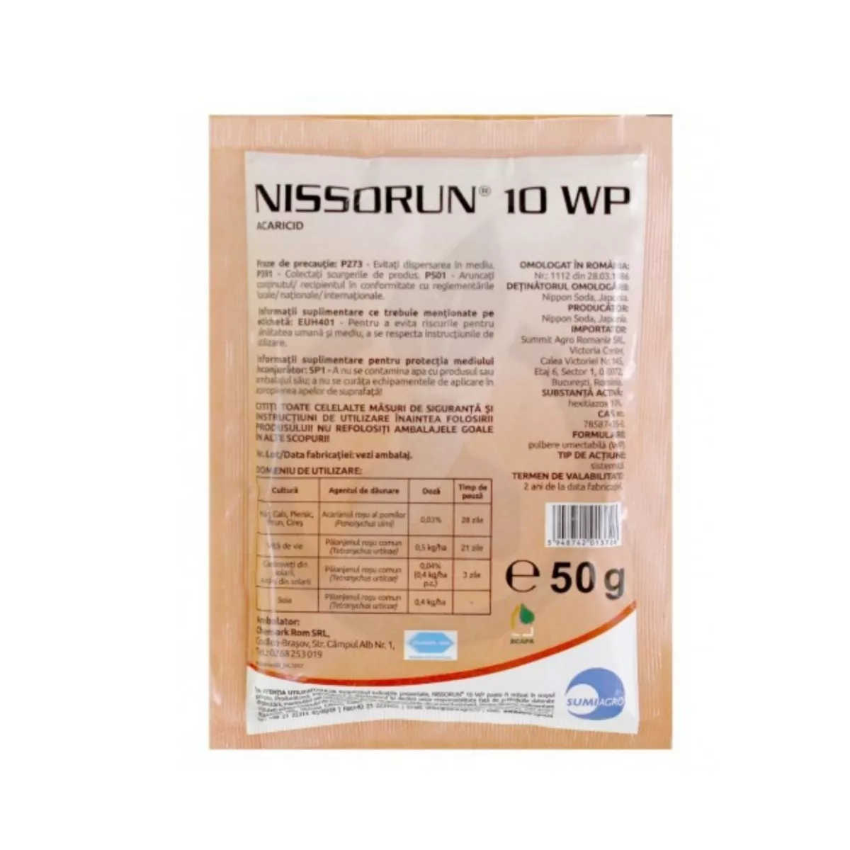 Insecticid - Insecticid Nissorun 10 WP - 50 g