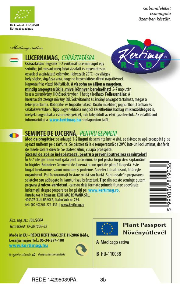 Lucerna Bio Germinare – Muguri Delicati, Ideali pentru Detox [1]