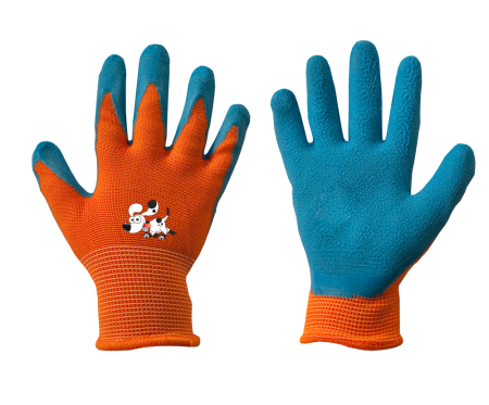 Echipament protectie gradina - Manusi de Gradinarit pentru Copii PUPPY, Poliester cu Invelis Latex Spumat, Marimea 3