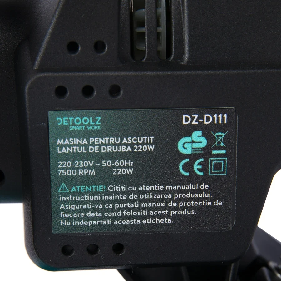Masina de Ascutit Lantul de Drujba 220W Detoolz DZ-D111, Dispozitiv Compact Profesional pentru Ascutire Lanturi [5]
