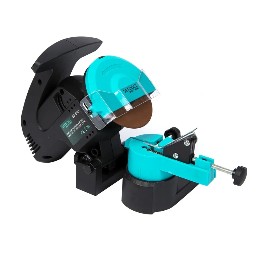 Pila motofierastrau / drujba - Masina de Ascutit Lantul de Drujba 220W Detoolz DZ-D111, Dispozitiv Compact Profesional pentru Ascutire Lanturi