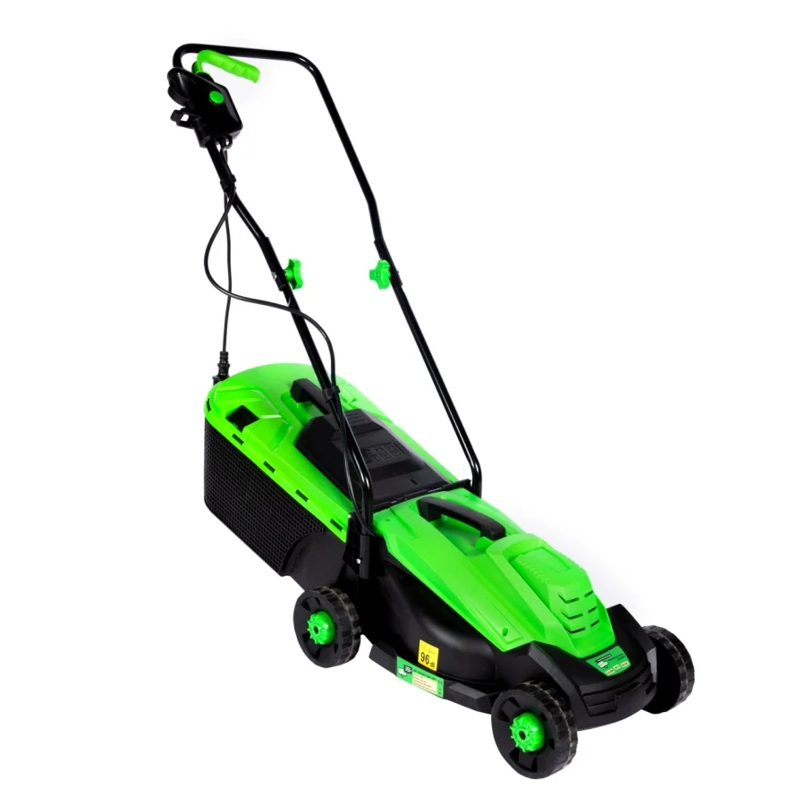 Masina Electrica de Tuns Gazon Micul Fermier 1.2kW, Masina de Taiat Iarba Latime 32cm cu Cos Colector 30L [6]