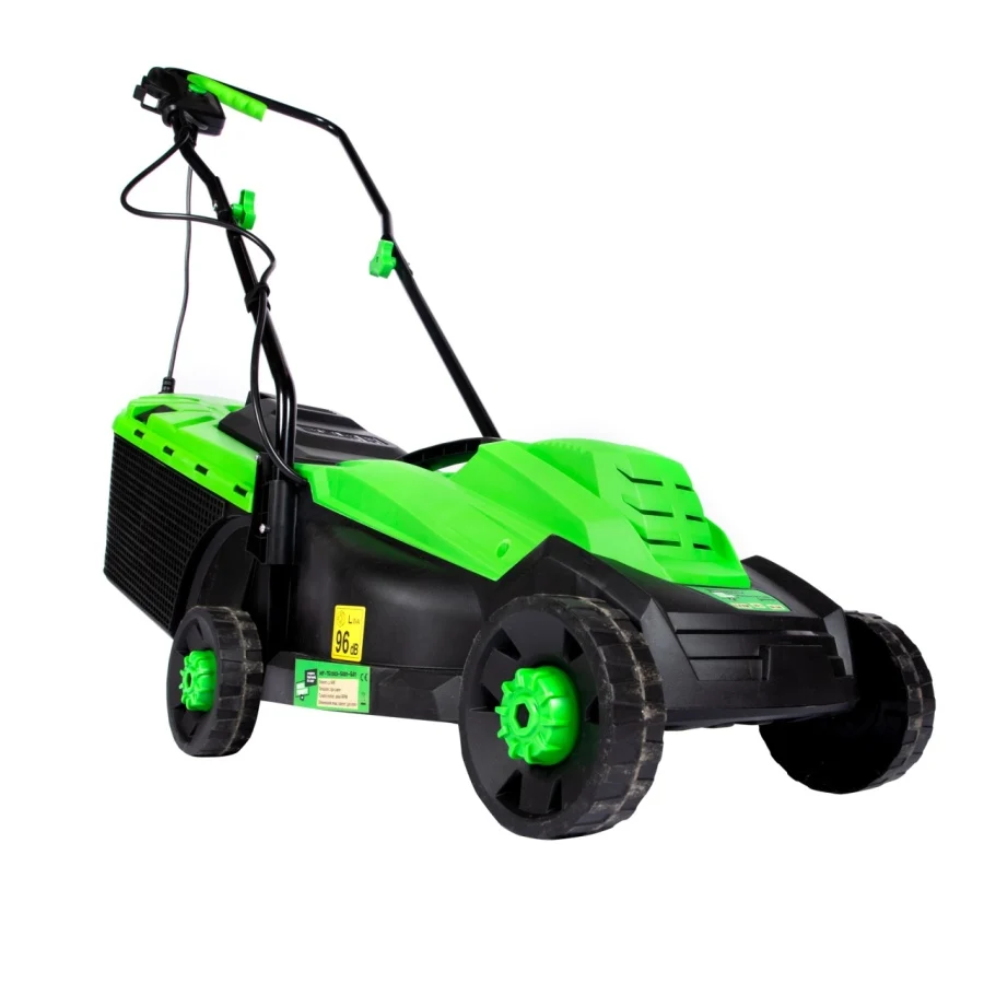 Motocoasa - Masina Electrica de Tuns Gazon Micul Fermier 1.2kW, Masina de Taiat Iarba Latime 32cm cu Cos Colector 30L