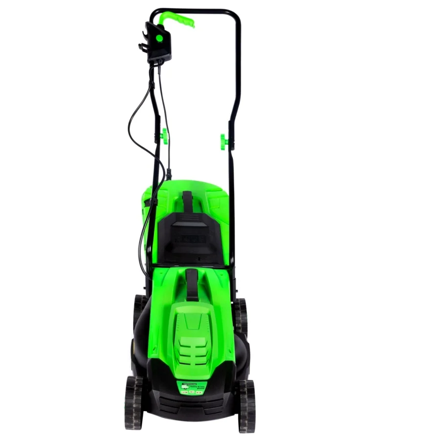 Masina Electrica de Tuns Gazon Micul Fermier 1.2kW, Masina de Taiat Iarba Latime 32cm cu Cos Colector 30L [7]