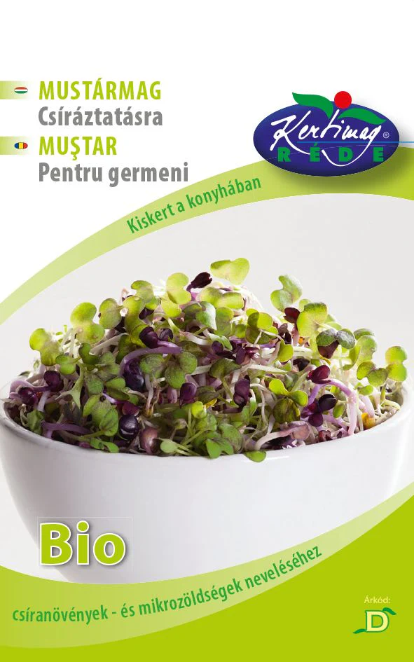 Seminte pentru germinare - Mustar Bio pentru Germinare – Aroma Intensa, Muguri Vitaminizati