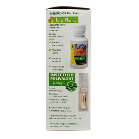 Pachet Ulei Horticol Meritus + Insecticid Deltagri - Pentru 10 Litri Solutie Stropit [1]