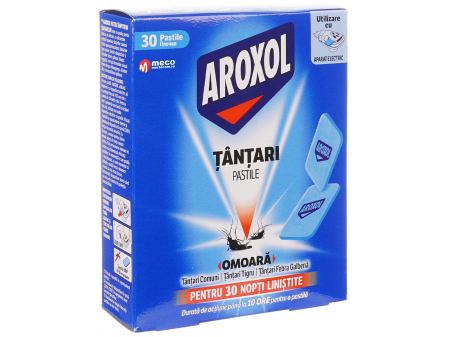 Insecticid - Pastile Anti Tantari Aroxol 30 Bucati, Rezerve Insecticide Inodore pentru Aparat Electric de Camera