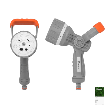 Accesorii irigat - Pistol de Udat Multifunctional Powerful 7 Functii Bradas, Tun de Stropit din ABS Premium