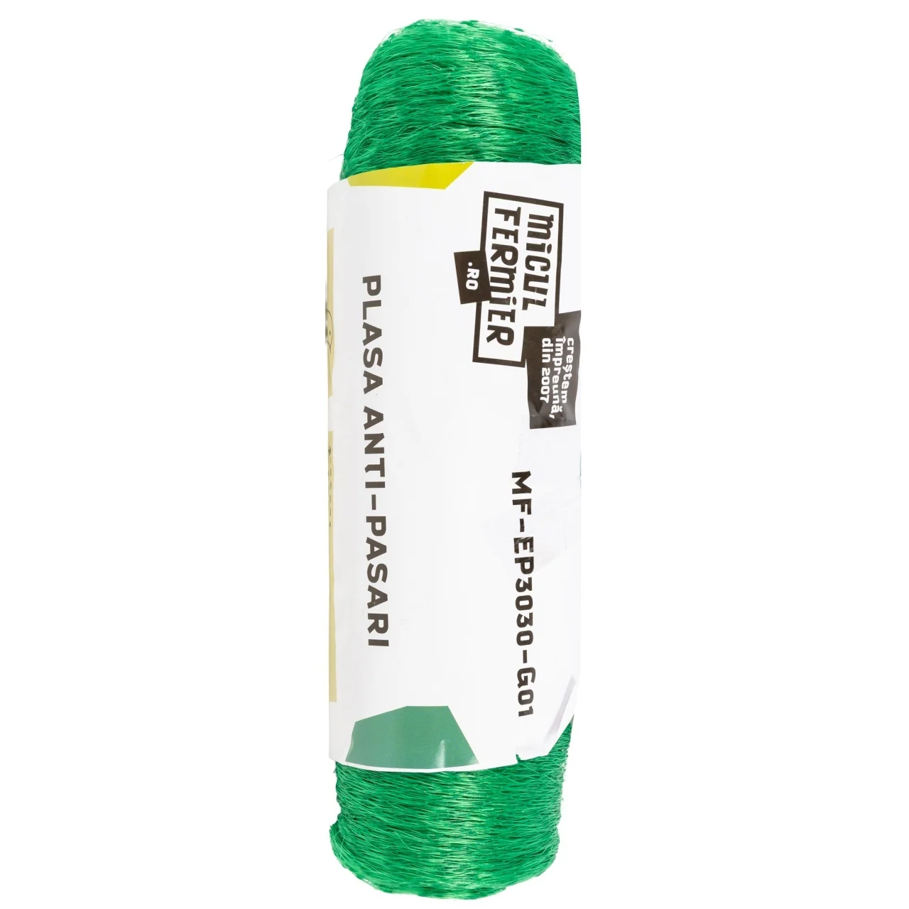 Accesorii agricole - Plasa Anti-Pasari Micul Fermier (MF), 2 x 50 m, Model G01, Protectie Vita de Vie si Capsuni