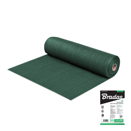 Diverse casa si gradina - Plasa de Umbrire 55% 1.5x25m Bradas, Paravan Protectie Solara si Gard de Curte Rola Lunga 60g/mp