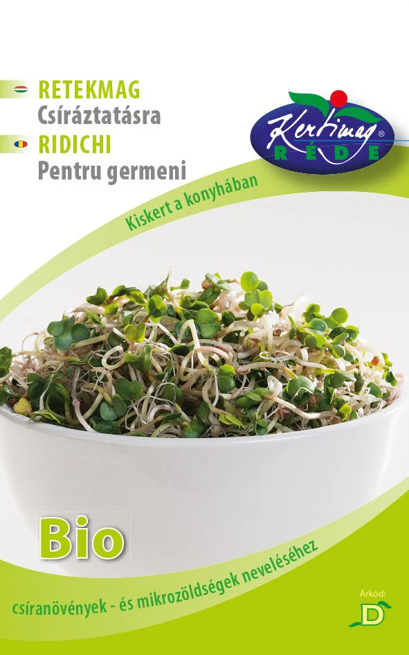 Seminte pentru germinare - Ridichi Bio Germinare – Muguri Crocanti, Gust Picant Natural