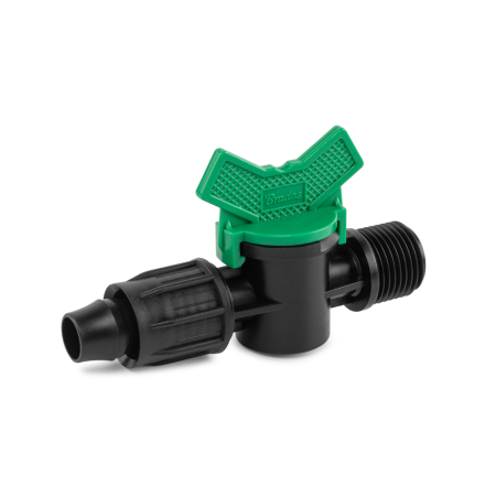 Accesorii irigat - Robinet Banda Picurare 16 mm cu Conector 1/2 inch Filet Exterior, Bradas QJ