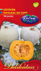 Seminte - Seminte Dovleac de Copt Teli Parazs, Plic 3g, Pulpa Portocalie Dulce si Cremoasa, Kertimag