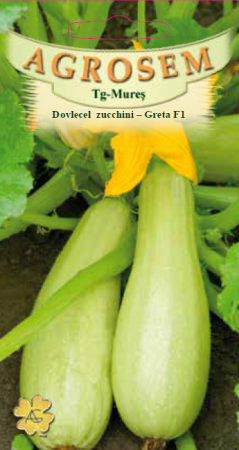 Seminte dovlecel / dovleac - Seminte Dovlecel Zucchini Greta F1 1.5g Agrosem - Hibrid Timpuriu si Productiv