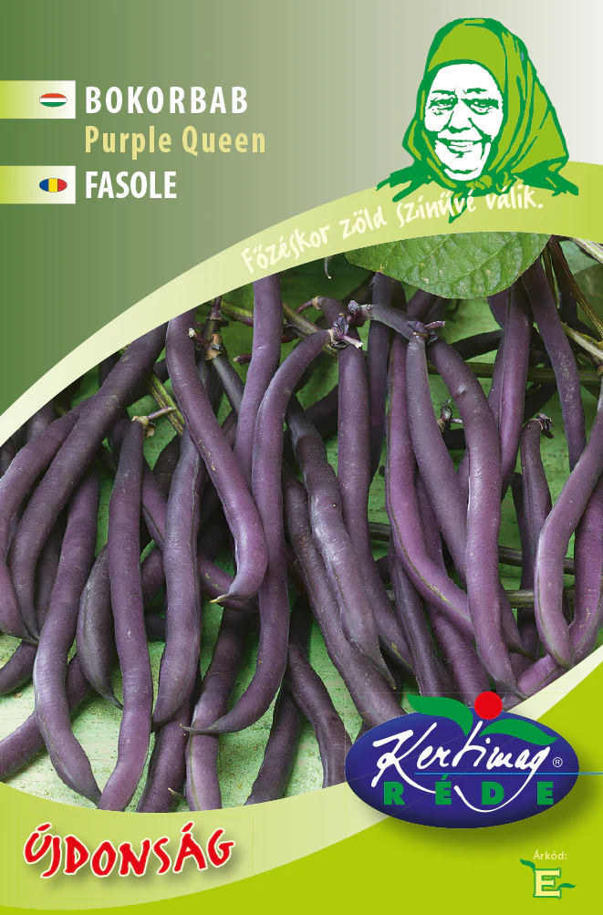 Seminte fasole - Seminte Fasole Mov Purple Queen, 50 g, Kertimag, Fasole Fidelluta Pitica Fara Ate